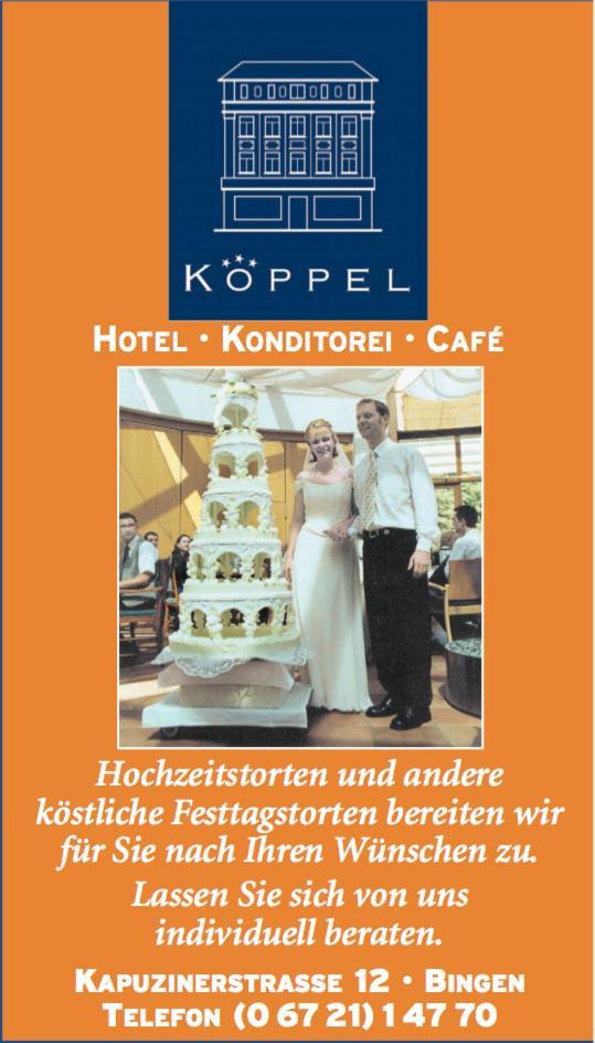 Hotel Cafe Konditorei Koeppel บิงเงนอัมไรน์ ภายนอก รูปภาพ